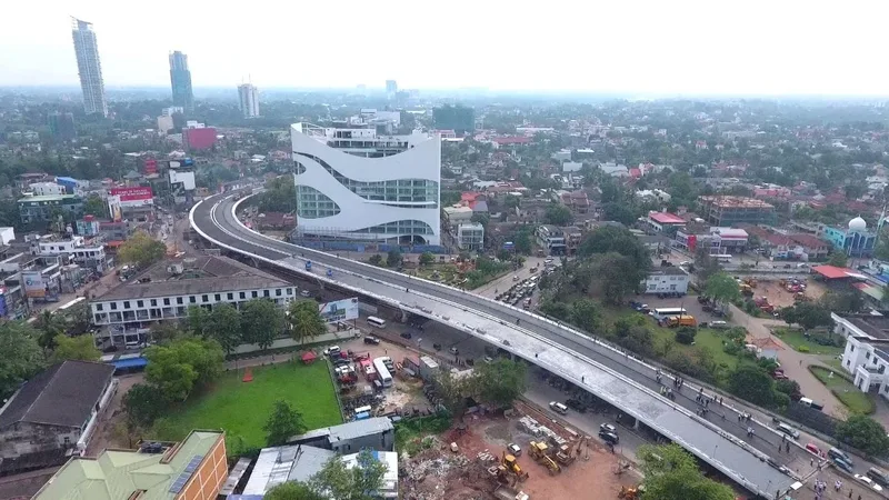 රාජගිරිය ගුවන් පාලමේ ගුවන් දර්ශනය