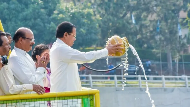 කළුගඟ ජලාශයට මංගල දියවර ජනපති සුරතින්..!