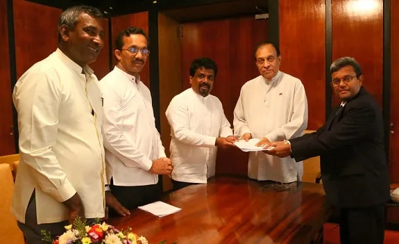 ජවිපෙ 20 භාර දෙයි..!