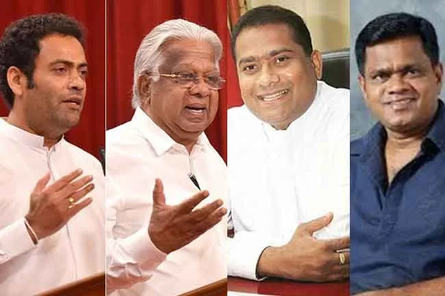 අමාත්‍යවරු සිව්දෙනෙකු ධුරවලින් ඉවතට