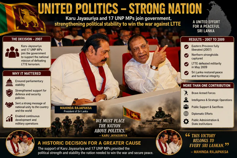 ශ්‍රී ලංකා යුද ඉතිහාසයේ දේශපාලන හැරවුම් ලක්ෂය - කරූ..!