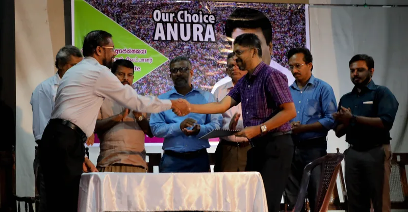 යහ පාලන ජාතික පෙරමුණේ සහය අනුර කුමාරට..!