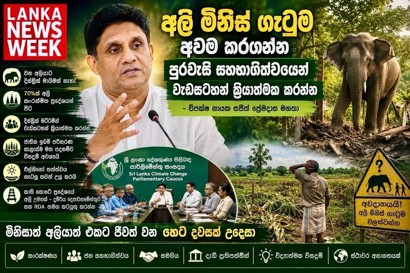 අලි - මිනිස් ගැටුම වත් පරාජය කරනු නොහැකි ආණ්ඩුවක් කුමකට ද?