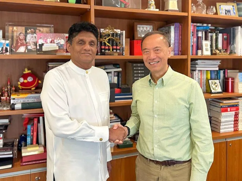 විපක්ෂ නායක සජිත් ප්රේමදාස මහතා සිංගප්පූරුවේ හිටපු විදේශ අමාත්ය ජෝර්ජ් යෝ-බූන් මහතා හමුවෙයි
