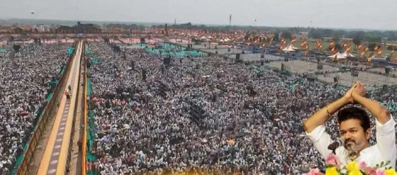 ඉන්දීය නළු විජේගේ රැලියට විශාල සෙනඟක්