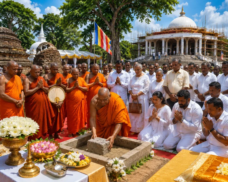 වෙහෙරගොඩයාය පුදබිමේ ඉදි කෙරෙන කටුගස්තොට උපරතන නා හිමි ජාත්යන්තර බෞද්ධ මධ්යස්ථානයට මුල්ගල තැබේ