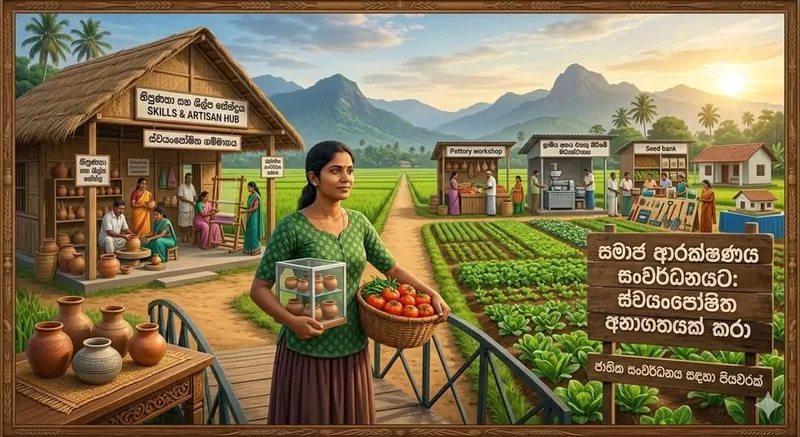 අස්වැසුමට එහා යා යුතුය - සමාජ ආරක්ෂණය රටේ සංවර්ධනයට සම්බන්ධ කළ යුතු වේ