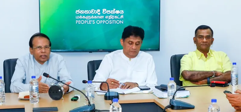 විපක්ෂ නායක කාර්යාලයේදී විපක්ෂයේ නියෝජිතයෝ රැස්වෙයි - එක්ව වැඩ කිරීමට එකඟ වෙයි