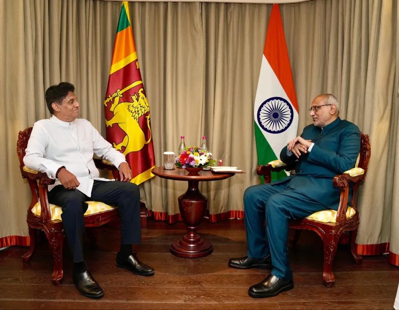 ලංකාවට පැමිණි ඉන්දීය උප ජනාධිපති කෙලින්ම විපක්ෂ නායක හමු වෙයි