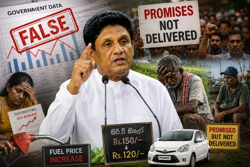 රජය ප්රතිපත්ති හදන්නේ බොරු දත්ත මත පදනම්වයි
