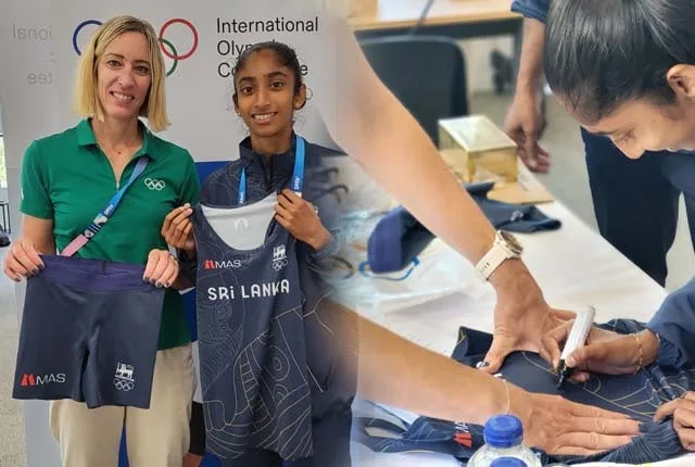 තරුෂිගේ ඇඳුම් කට්ටලය ඔලිම්පික් කෞතුකාගාරයට