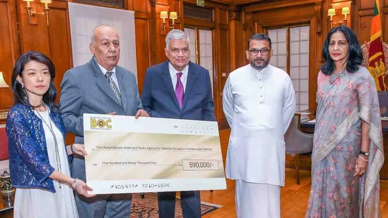 ගාසා ළමයින්ට එකතු කරපු සල්ලි ජනපති පලස්තීන රජයට බාරදෙයි
