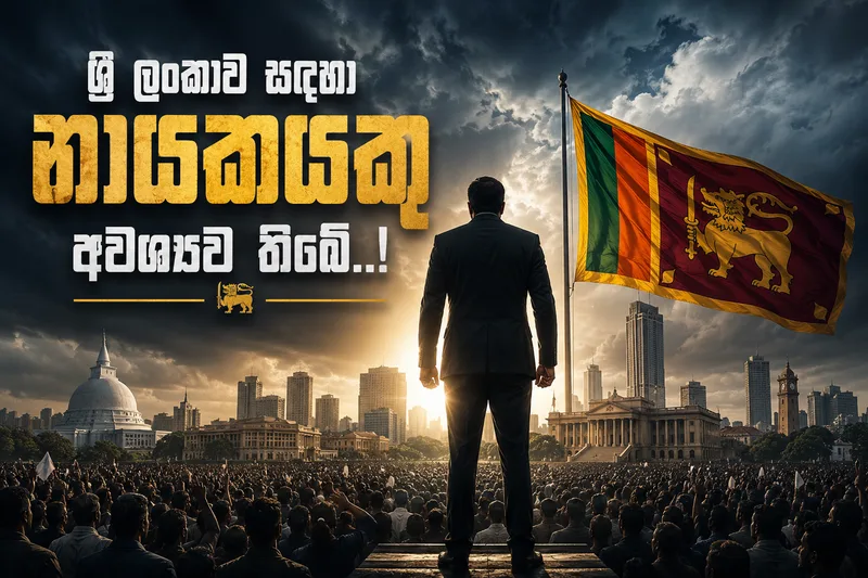 ශ්‍රී ලංකාව සඳහා නායකයකු අවශ්‍යව තිබේ..!