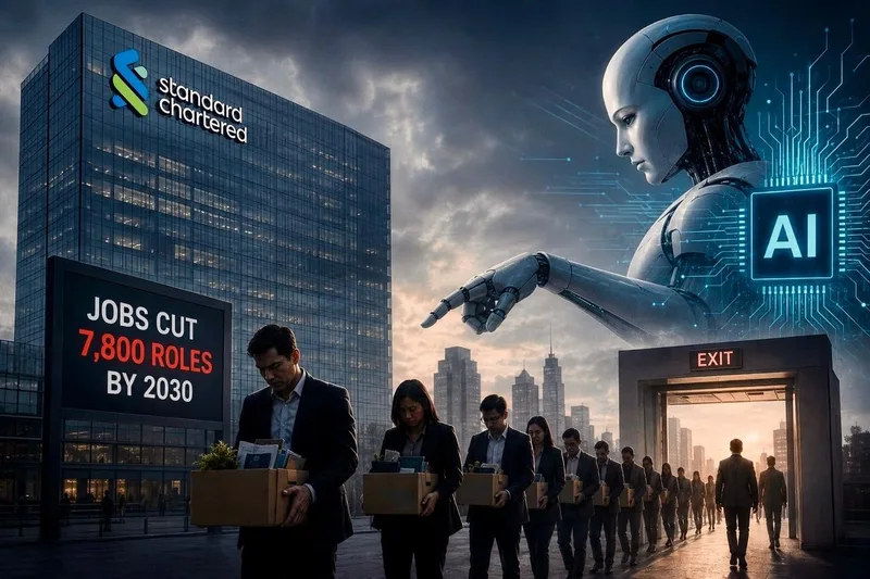 2030 වන විට සේවකයින් 7,800ක් ඉවත් කිරීමට Standard Chartered සැරසෙයි