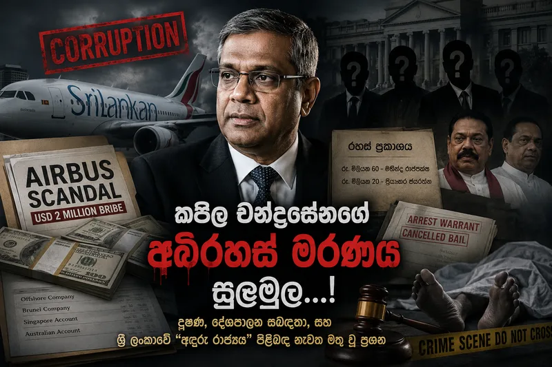 ශ්රී ලංකන් හිටපු ප්රධානී කපිල චන්ද්රසේනගේ අබිරහස් මරණයේ සුලමුල..!