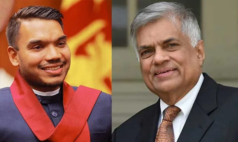 නාමල් අත්අඩංගුවට ගැනීම ගැන රනිල්ගේ විරෝධය