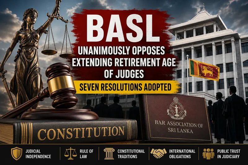22 ට එරෙහිව නීතීඥ සංගමය ඒකමතිකව සම්මත කළ යෝජනා හත මෙන්න..!