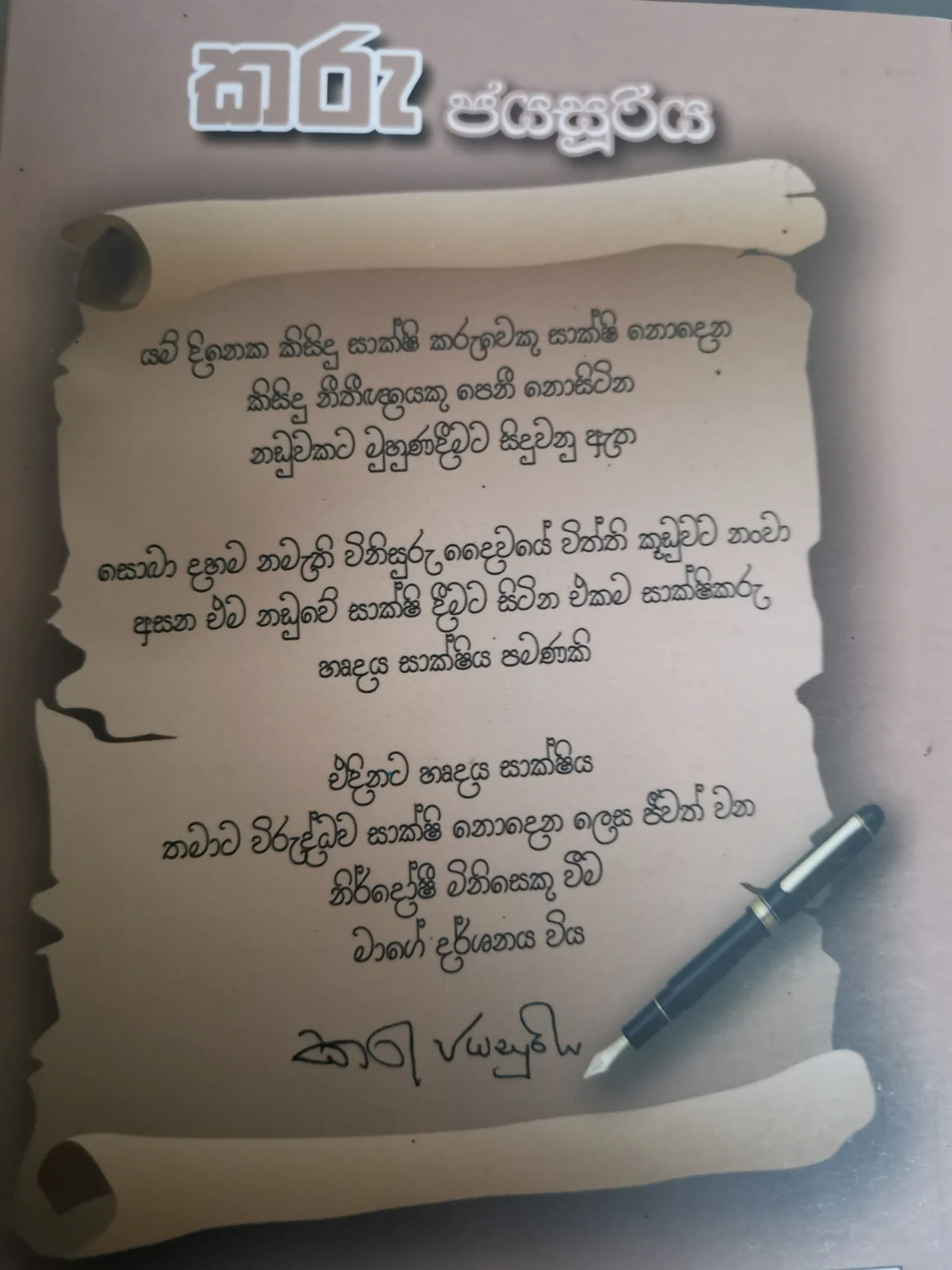 කරූ කෘතහස්ථ රාජ්ය තාන්ත්රිකයෙකු විනා දේශපාලකයෙකු නොවේ