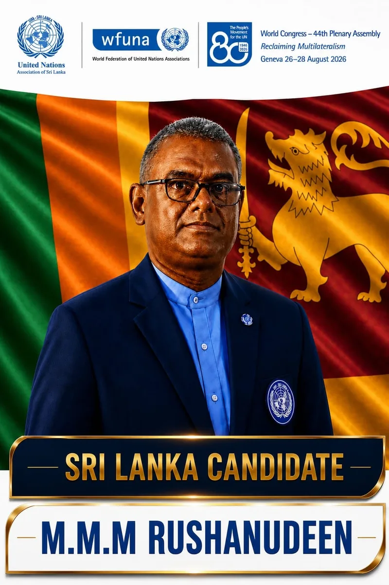 හැත්තෑ හය වසරක ඉතිහාසයේ පළමු වරට ශ්රී ලංකාව WFUNA උප සභාපති ධූරයට තරඟ වදී