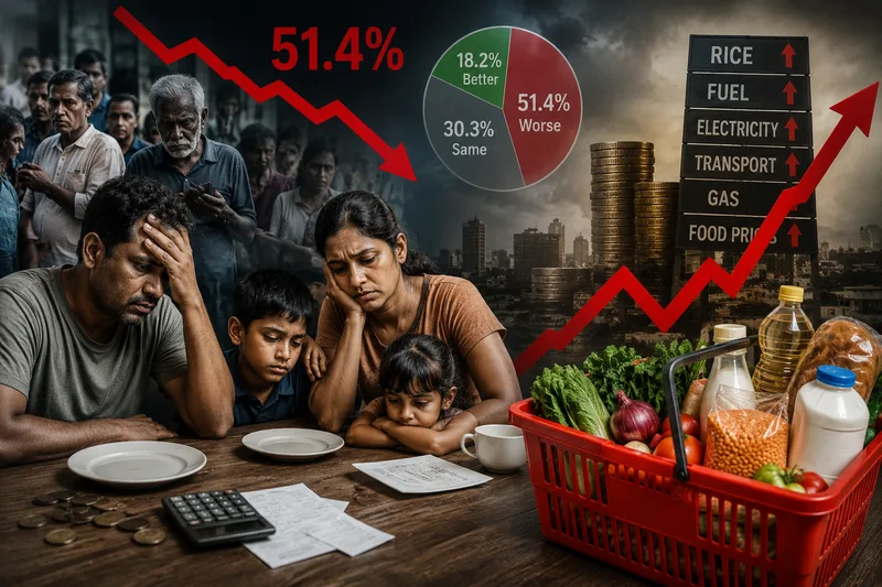 ගෘහස්ථ ආර්ථිකය සියයට පනහ ඉක්මවා කඩා වැටිලා