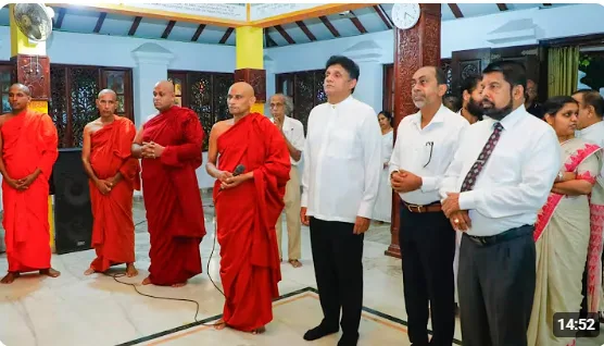 විපක්ෂ නායක කොල්ලුපිටිය ශ්රී ධර්මකීර්ත්යාරාමයේ දී නිදහස් දින වැඩසටහනකට එක් වෙයි