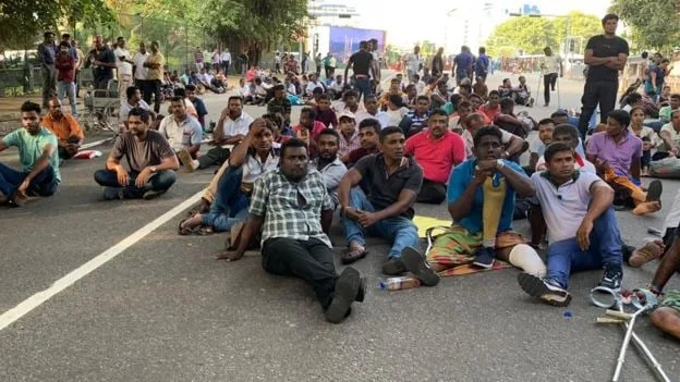 ආබාධිත හමුදා සෙබළුන්ගේ විරෝධතාවය..!