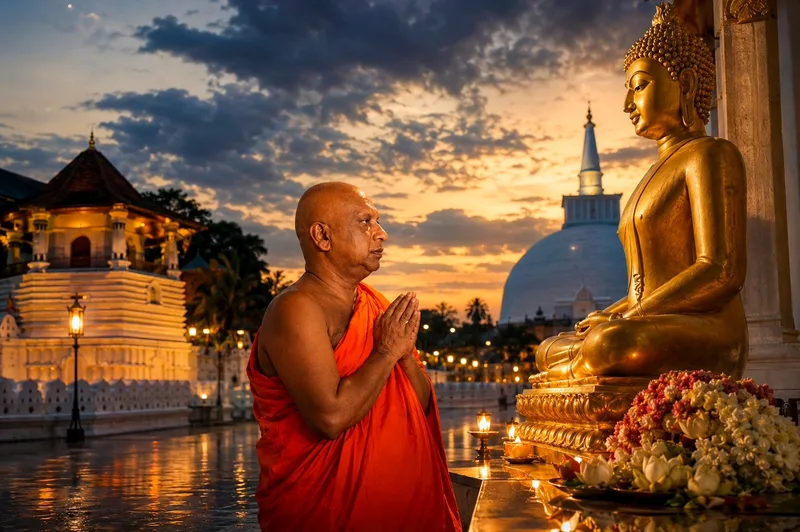 අපේ ලක් දිවට ලොව්තුරු බුදු රජාණන් වහන්සේගේම පිහිටයි..!