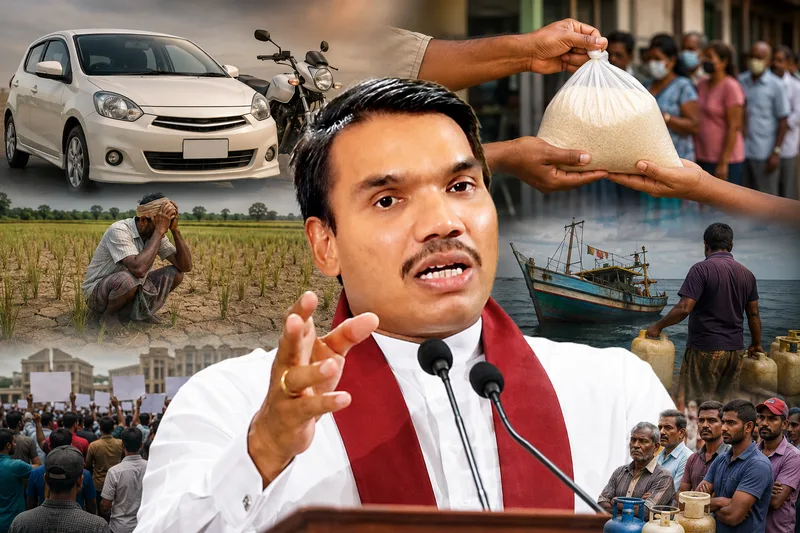 ලක්ෂ දොළහට විට්ස් එකක් දෙනවා කිවුව ආණ්ඩුව දැන් ගෙවීමේ ක්‍රමයට හාල් දෙන තැනට පත්වෙලා