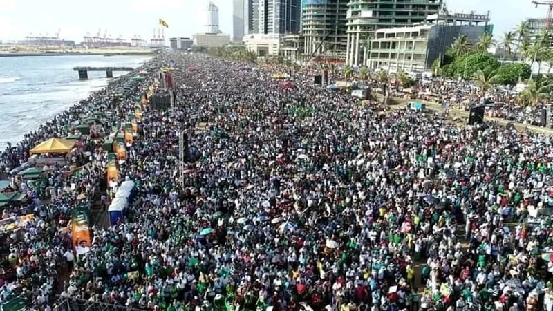 සජිත්ව බලන්න එක් ලක්ෂ පනස් දහසක් කොළඹ ඇවිත්