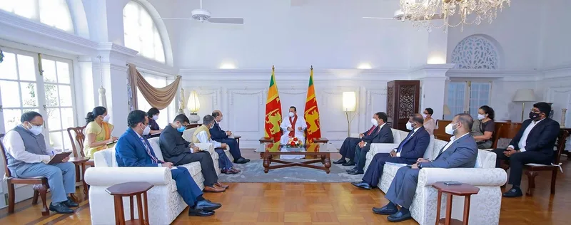 අගමැති සහ ඉන්දීය විදේශ කටයුතු ලේකම් අතර සාකච්ඡාව